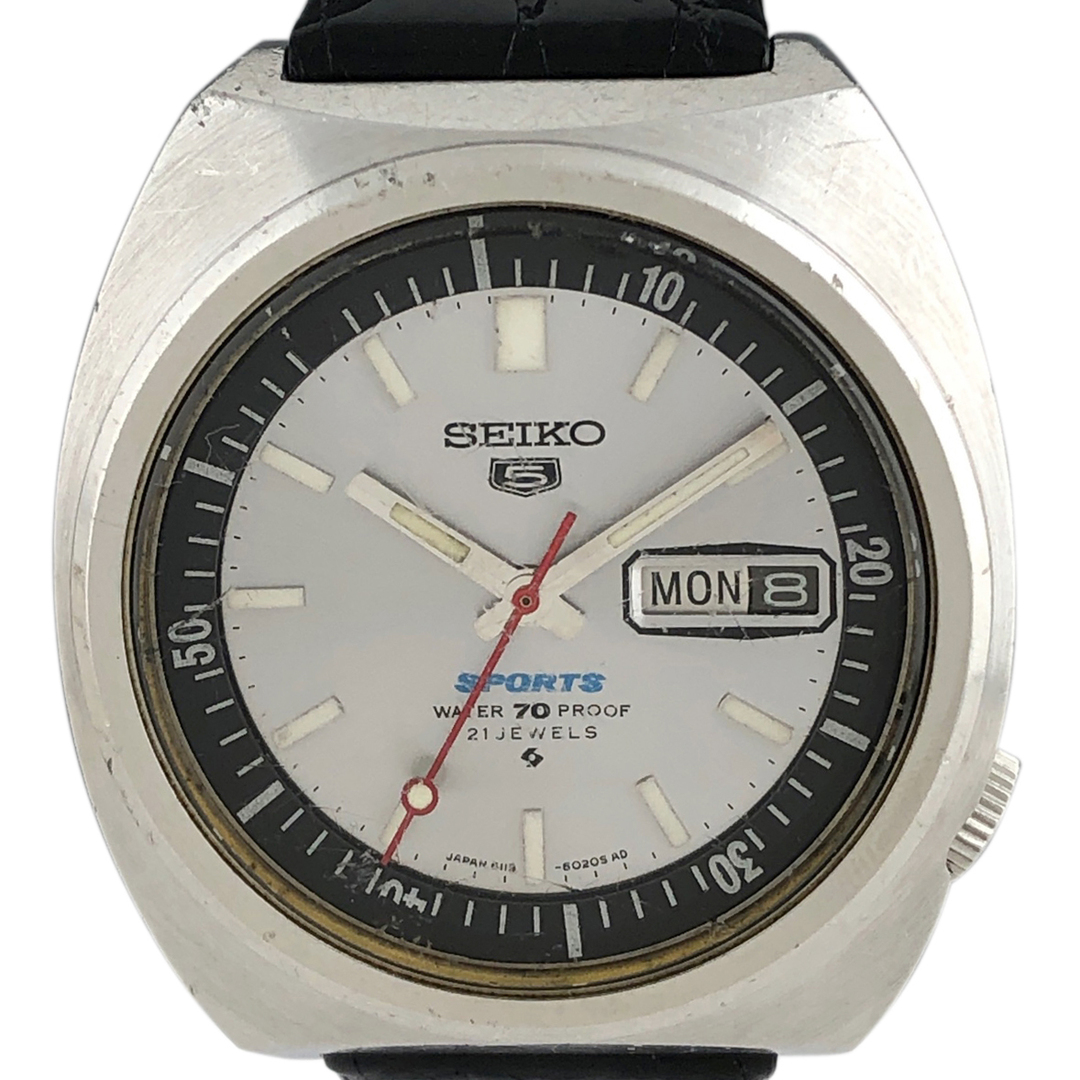 SEIKO(セイコー)のセイコー 5スポーツ デイデイト 6119-6020 自動巻き メンズ 【中古】 メンズの時計(腕時計(アナログ))の商品写真