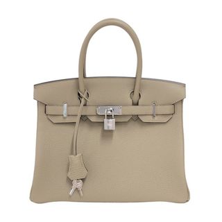 エルメス(Hermes)の　エルメス HERMES バーキン30 B刻 ベージュマルファ シルバー金具 トゴ レディース ハンドバッグ(ハンドバッグ)