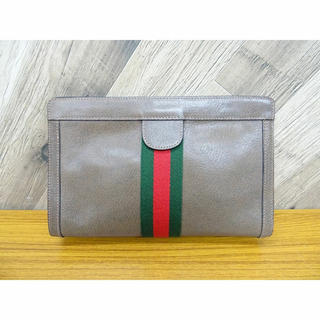 GUCCI - K大002/ GUCCI オールドグッチ PVC クラッチバッグ