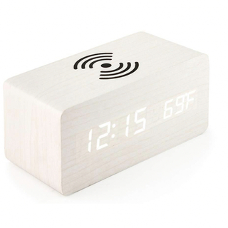 【SALE】インテリアアイテム トレンド デザイン 置き時計 ホワイト(置時計)