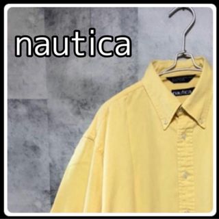 ノーティカ(NAUTICA)のUS/EU輸入海外古着　nautica  BDシャツ　XL　イエロー(シャツ)