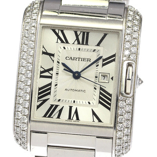 カルティエ(Cartier)のカルティエ CARTIER WT100009 タンクアングレーズ サイドD 自動巻き メンズ _792390(腕時計(アナログ))