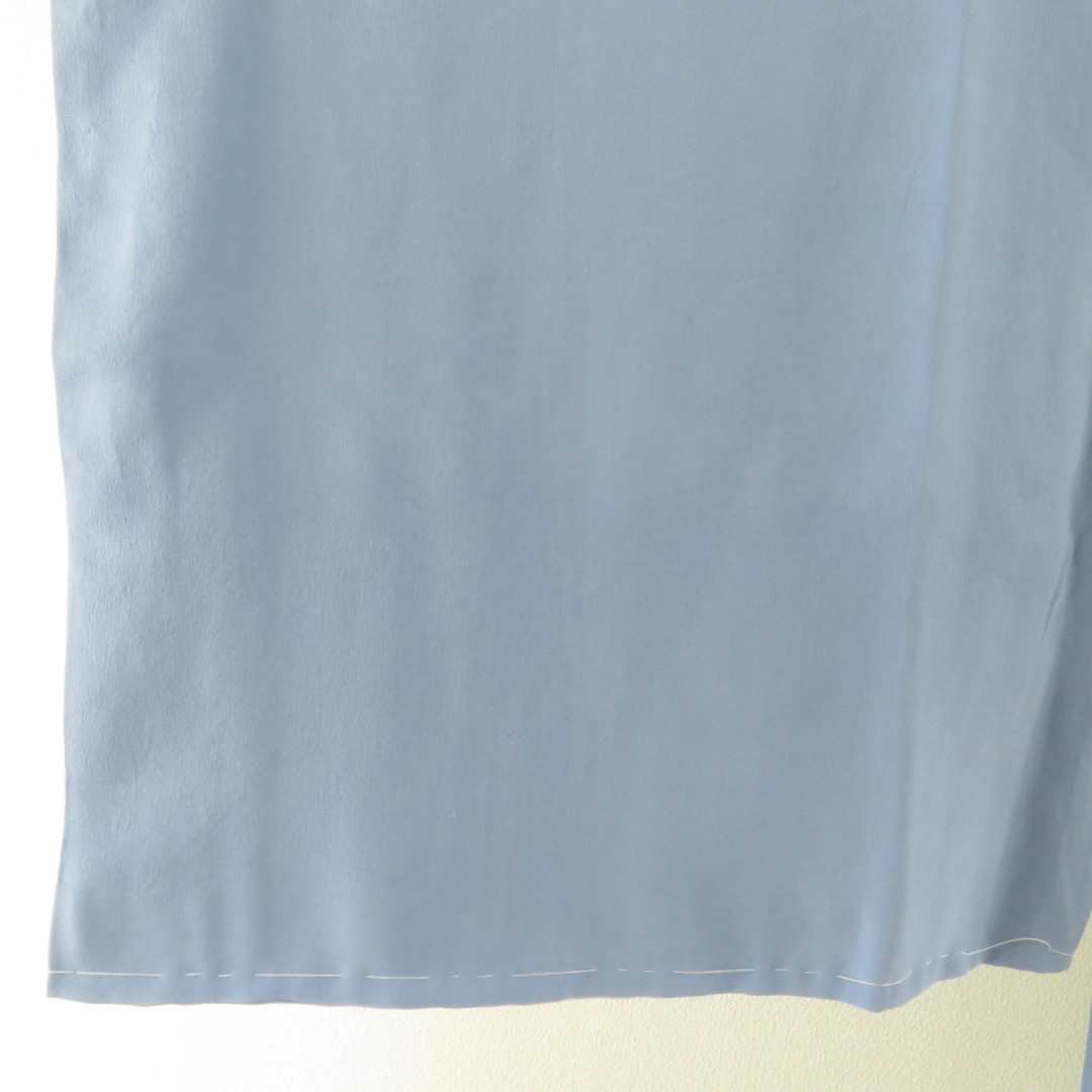 襦袢 正絹 男性用 絞り 富士山文様 青灰色 袷 長襦袢 カジュアル メンズ 着物用 身丈129cm メンズの水着/浴衣(着物)の商品写真