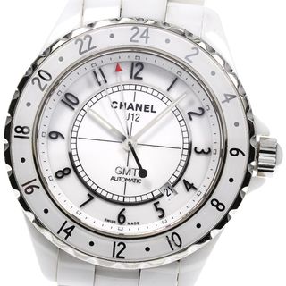 シャネル(CHANEL)のシャネル CHANEL H2126 J12 GMT 白セラミック 限定2000本 自動巻き メンズ 保証書付き_791367(腕時計(アナログ))