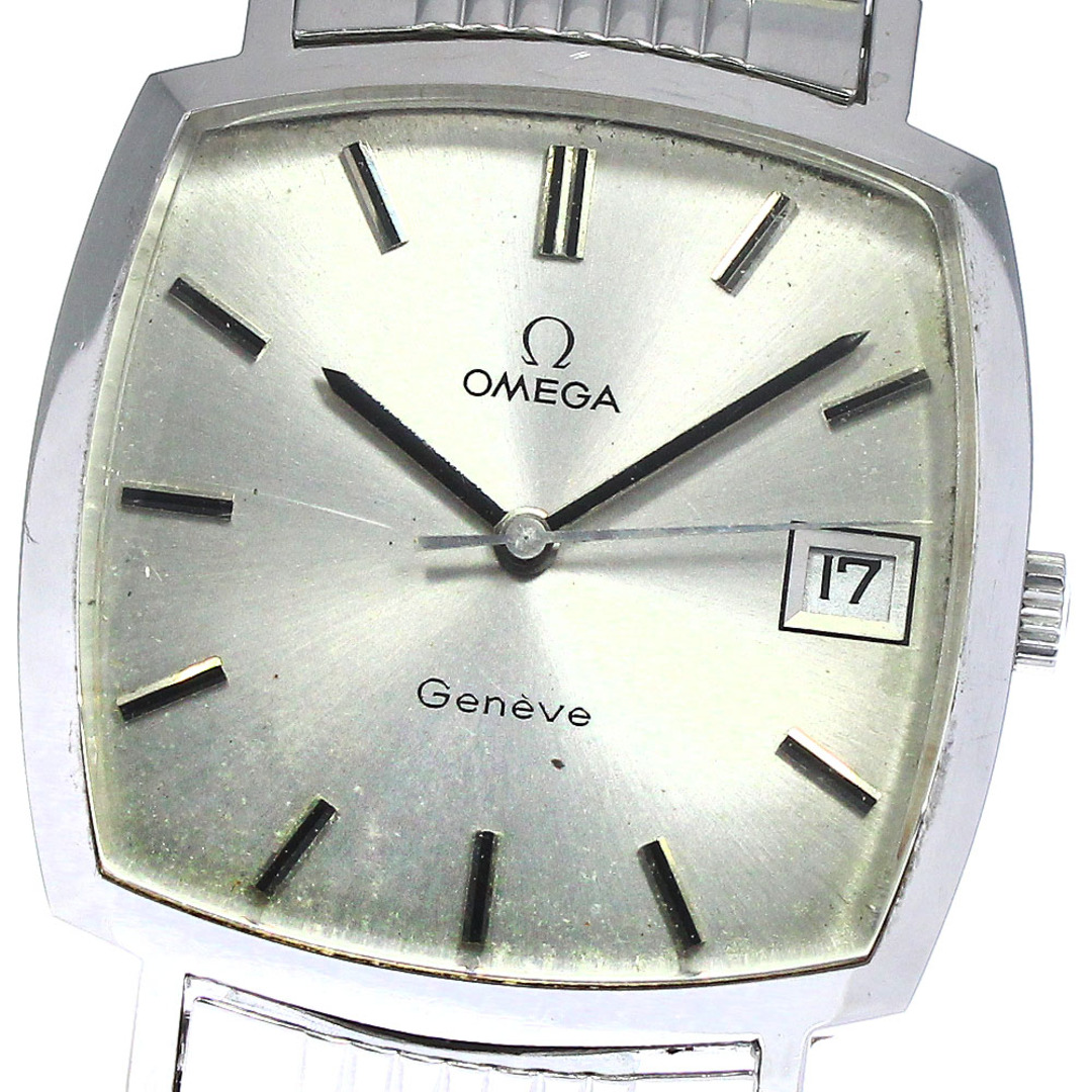 28800日差オメガ OMEGA 132.0052 ジュネーブ ヴィンテージ スクエア 手巻き メンズ _790874