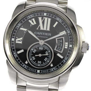 カルティエ(Cartier)のカルティエ CARTIER W7100016 カリブル ドゥ カルティエ デイト 自動巻き メンズ 良品 _795004(腕時計(アナログ))