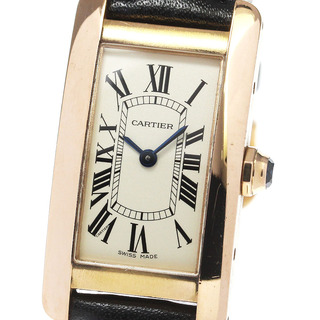 カルティエ(Cartier)のカルティエ CARTIER W2607456 タンクアメリカン SM K18PG クォーツ レディース _792441(腕時計)