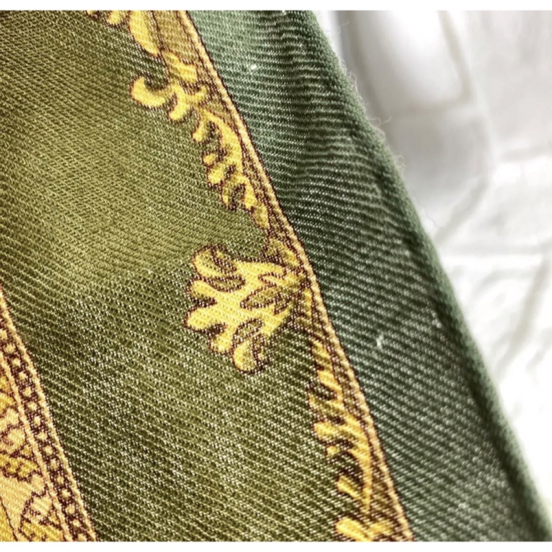ETRO(エトロ)のエトロ　ETRO グリー系　シルク　コットン　ストール レディースのファッション小物(ストール/パシュミナ)の商品写真