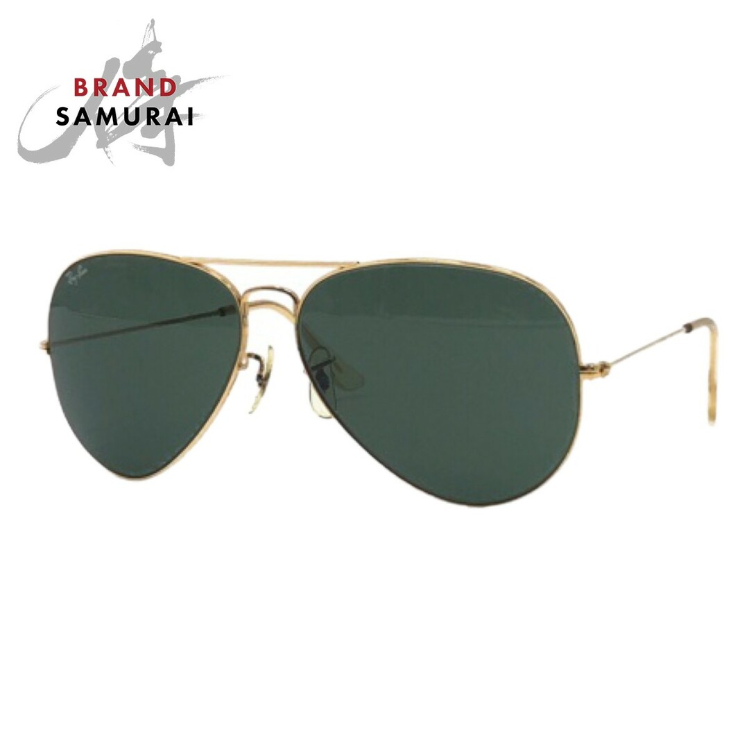 約62cmx54cmテンプルRay-Ban レイバン B&L RAY-BAN U.S.A アビエーター ゴールド 金 メタル B&L RAY-BAN 62◻︎14 サングラス ティアドロップ メンズ 403764