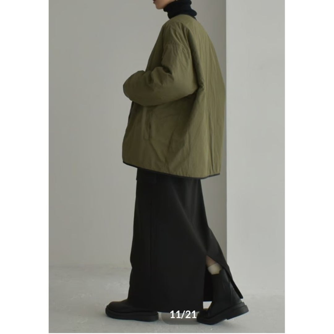 【Lavish Gate】ノーカラー リバーシブル パッファー コート レディースのジャケット/アウター(その他)の商品写真