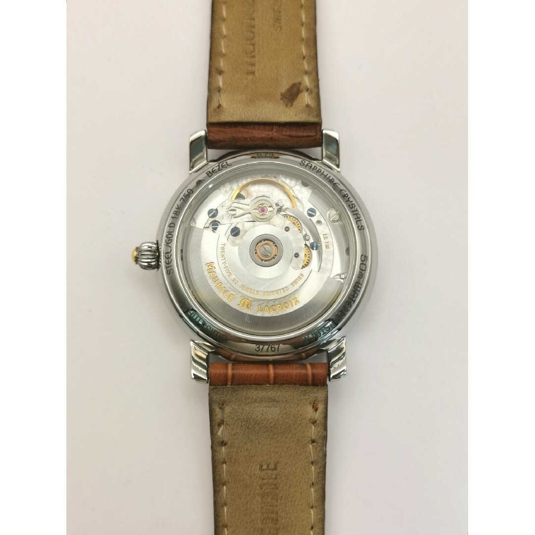 MAURICE LACROIX(モーリスラクロア)の美品 モーリスラクロア マスターピース 37767 YG/SS 自動巻き 時計 メンズの時計(腕時計(アナログ))の商品写真