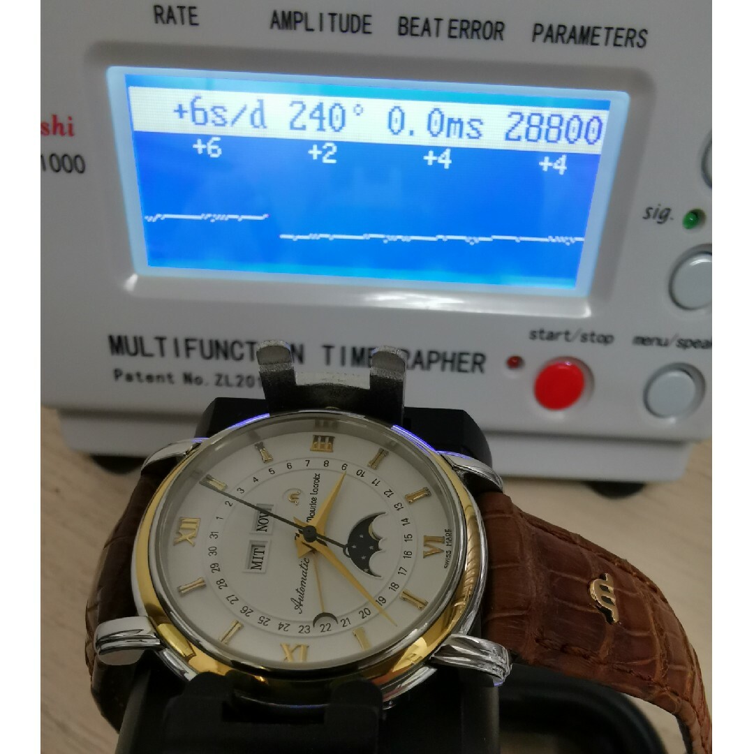 MAURICE LACROIX(モーリスラクロア)の美品 モーリスラクロア マスターピース 37767 YG/SS 自動巻き 時計 メンズの時計(腕時計(アナログ))の商品写真