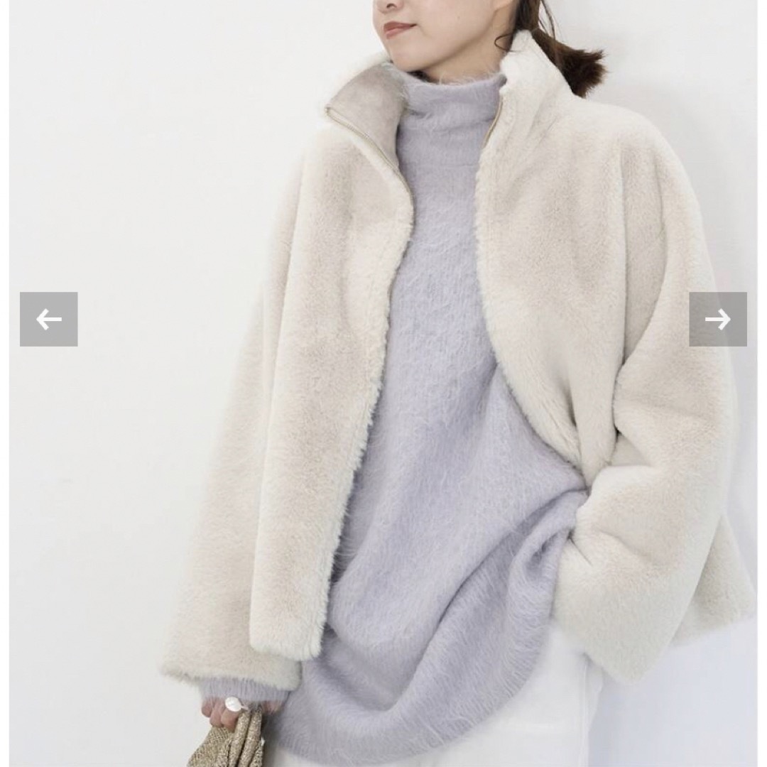 IENA(イエナ)のiena フェイクファーブルゾン レディースのジャケット/アウター(ブルゾン)の商品写真