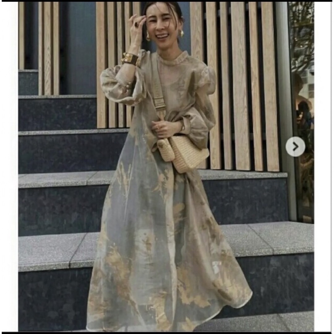Ameri RUBBER PAINT ART SHEER DRESS Ameri RUBBER PAINT ART SHEER DRESS