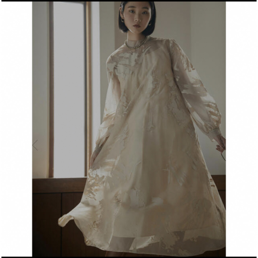 Ameri RUBBER PAINT ART SHEER DRESS Ameri RUBBER PAINT ART SHEER DRESS