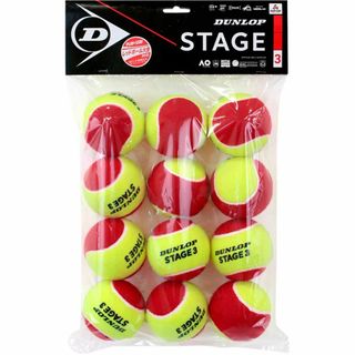 ダンロップ テニスボール DUNLOP STAGE 3 RED1ダース STG1(ボール)