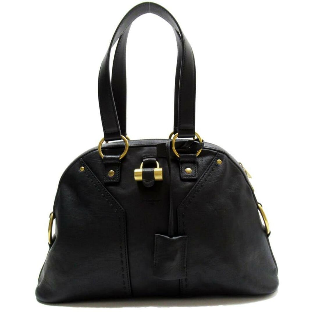 イヴ サンローラン YVES SAINT LAURENT ハンドバッグ レザー ブラック レディース 送料無料 h28876a245cmx横