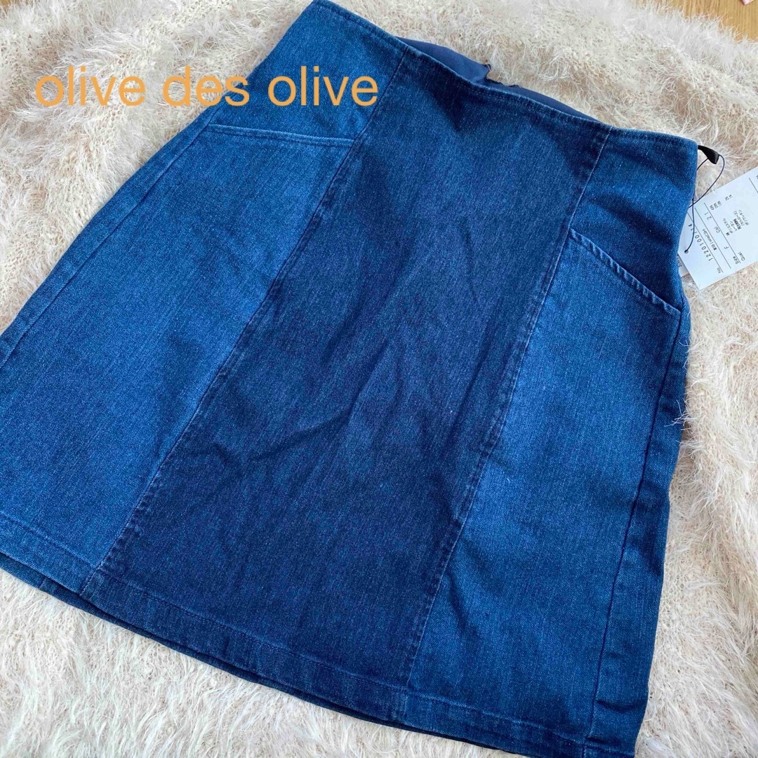 OLIVEdesOLIVE(オリーブデオリーブ)のデニムミニスカート レディースのスカート(ミニスカート)の商品写真