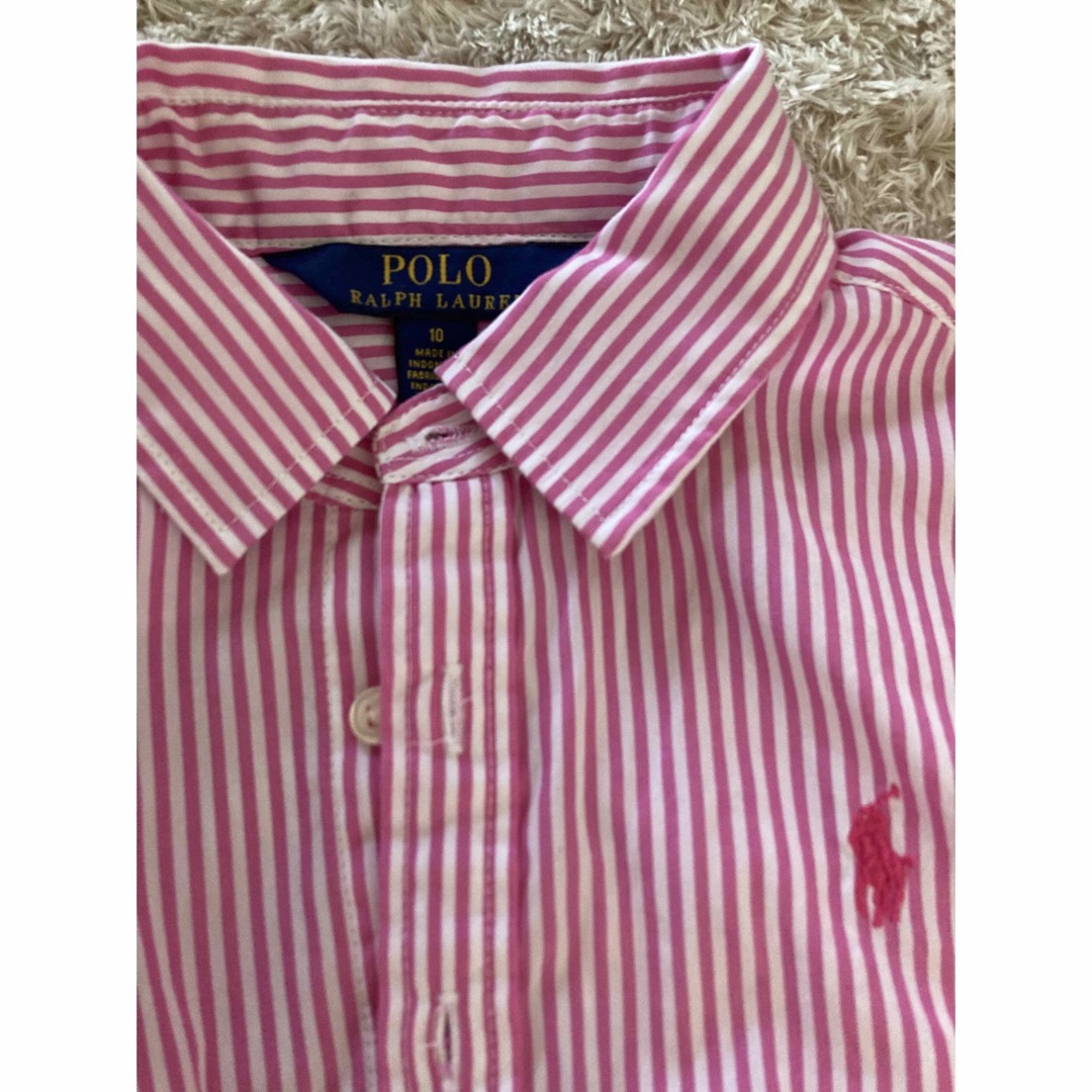 POLO RALPH LAUREN(ポロラルフローレン)のPOLO ラルフローレン シャツワンピース キッズ/ベビー/マタニティのキッズ服女の子用(90cm~)(ワンピース)の商品写真