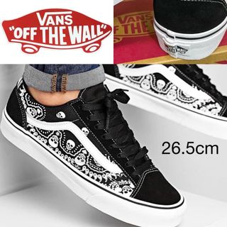 ヴァンズ(VANS)の26.5cm vans＜スタイル36＞スカル×バンダナ　オールドスクール(スニーカー)