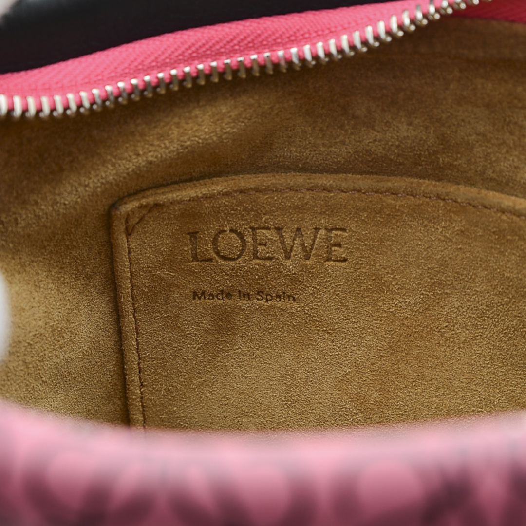 LOEWE(ロエベ)のロエベ ミッシー スモール アナグラム 2Wayバッグ レザー ピンク/ブラック レディースのバッグ(ショルダーバッグ)の商品写真