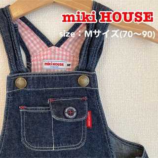 ミキハウス(mikihouse)のmiki HOUSE-デニムジャンパースカート-(ワンピース)