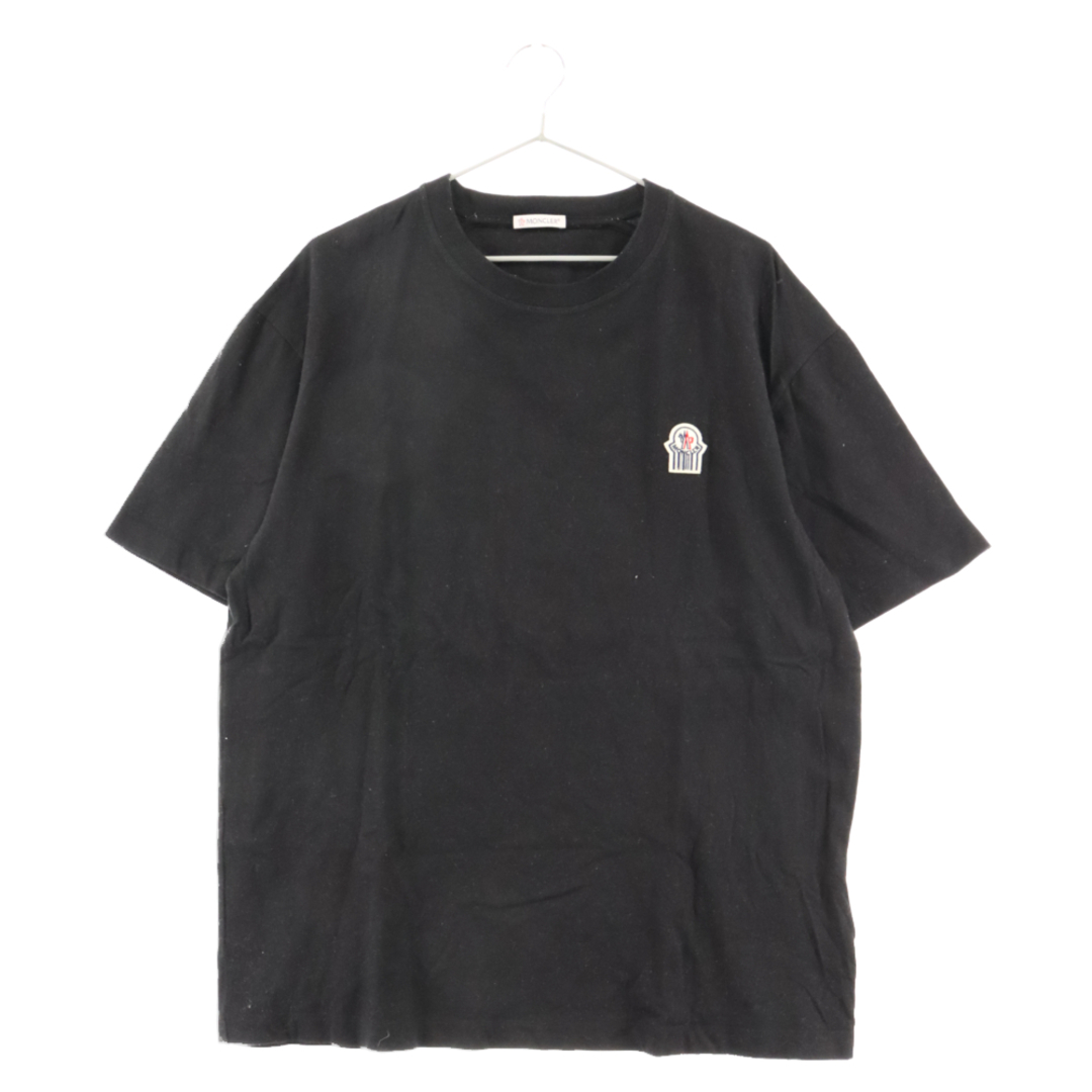 MONCLER(モンクレール)のMONCLER モンクレール 22SS ロゴワッペン 半袖Tシャツカットソー ブラック H10968C00001 8390T メンズのトップス(Tシャツ/カットソー(半袖/袖なし))の商品写真