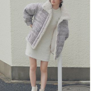 SNIDEL - ラスト 新品 SNIDEL ツイードダウン MIXの通販 by K SNIDEL - ラスト 新品 SNIDEL ツイードダウン MIXの通販 by K