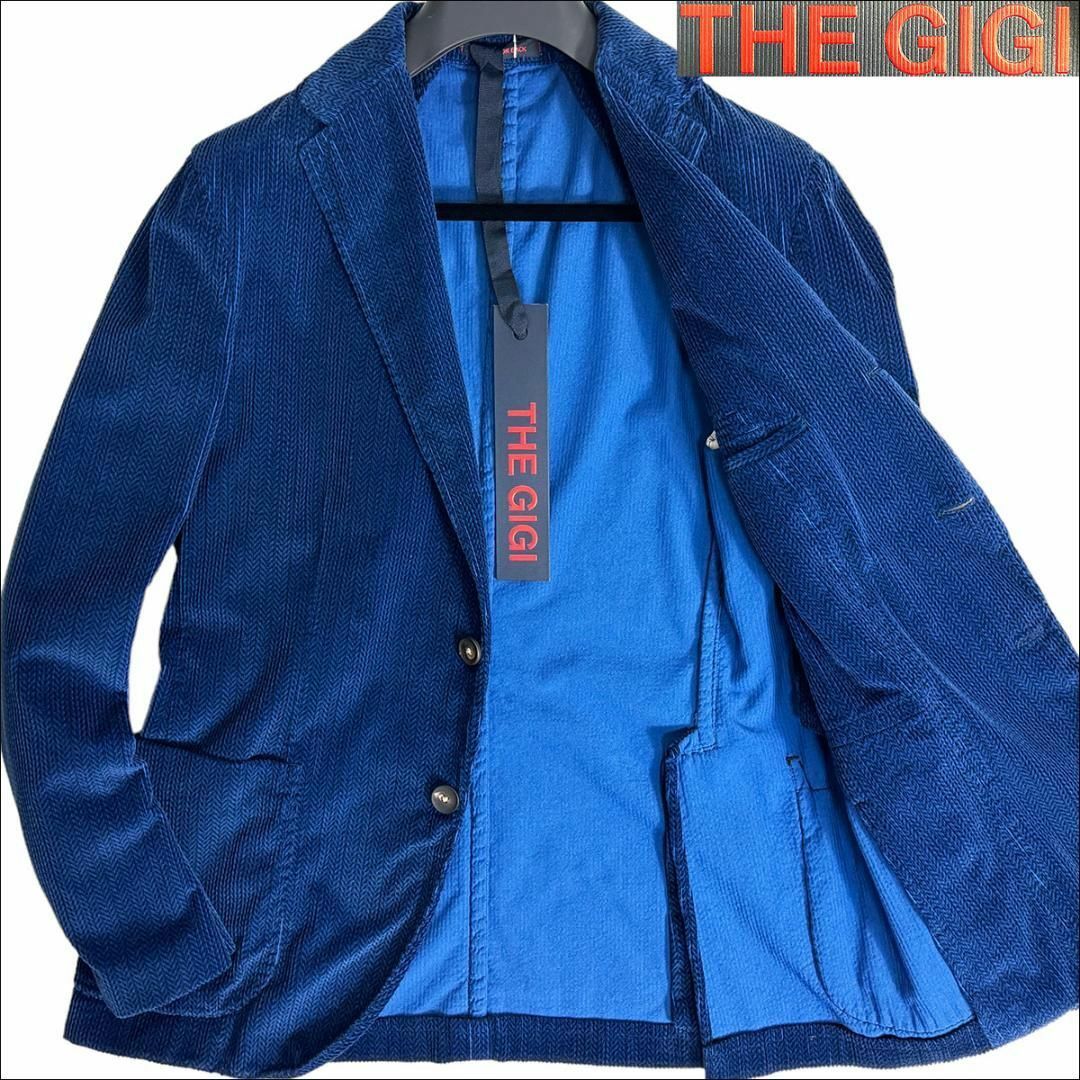 THE GIGI(ザジジ)のJ7306 新品 THE GIGI コーデュロイ テーラードジャケット 紺 50 メンズのジャケット/アウター(テーラードジャケット)の商品写真