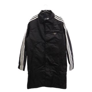 プラダ(PRADA)のPRADA プラダ ×adidas Re-Nylon 3ストライプナイロンコート ブラック アディダス SGB937(フライトジャケット)