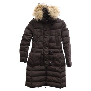 モンクレール／MONCLER ダウンコート ダウンジャケット JKT アウター レディース 女性 女性用ナイロン ブラウン 茶  ファー 毛皮