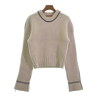 アクネストゥディオズ(Acne Studios)のAcne Studios ニット・セーター S アイボリー系x黒 【古着】【中古】(ニット/セーター)