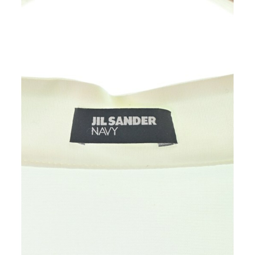 JIL SANDER NAVY(ジルサンダーネイビー)のJIL SANDER NAVY ワンピース 34(XS位) 白x紺 【古着】【中古】 レディースのワンピース(ひざ丈ワンピース)の商品写真