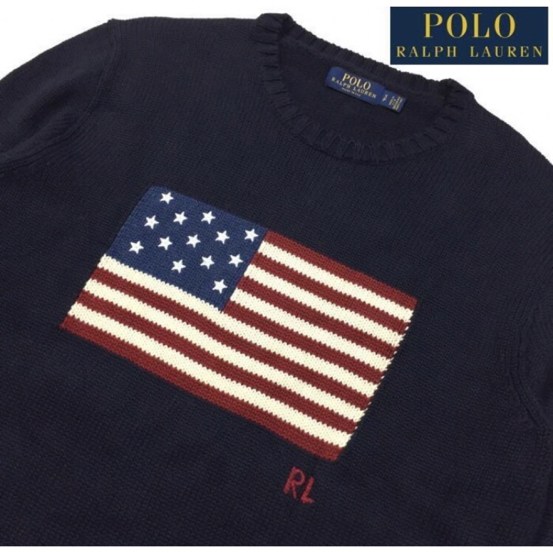 POLO RALPH LAUREN - USA製 美品 正規 ポロ ラルフローレン フラッグ ...