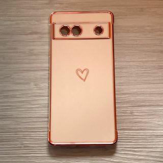 Google　 Pixel 7a　ケース 　ハート　ブラック(Androidケース)