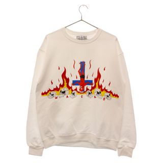 ワコマリア(WACKO MARIA)のWACKO MARIA ワコマリア 24SS NECKFACE / SWEAT SHIRT ネックフェイス スウェットシャツ トレーナー ホワイト NECKFACE-WM-SS21(スウェット)