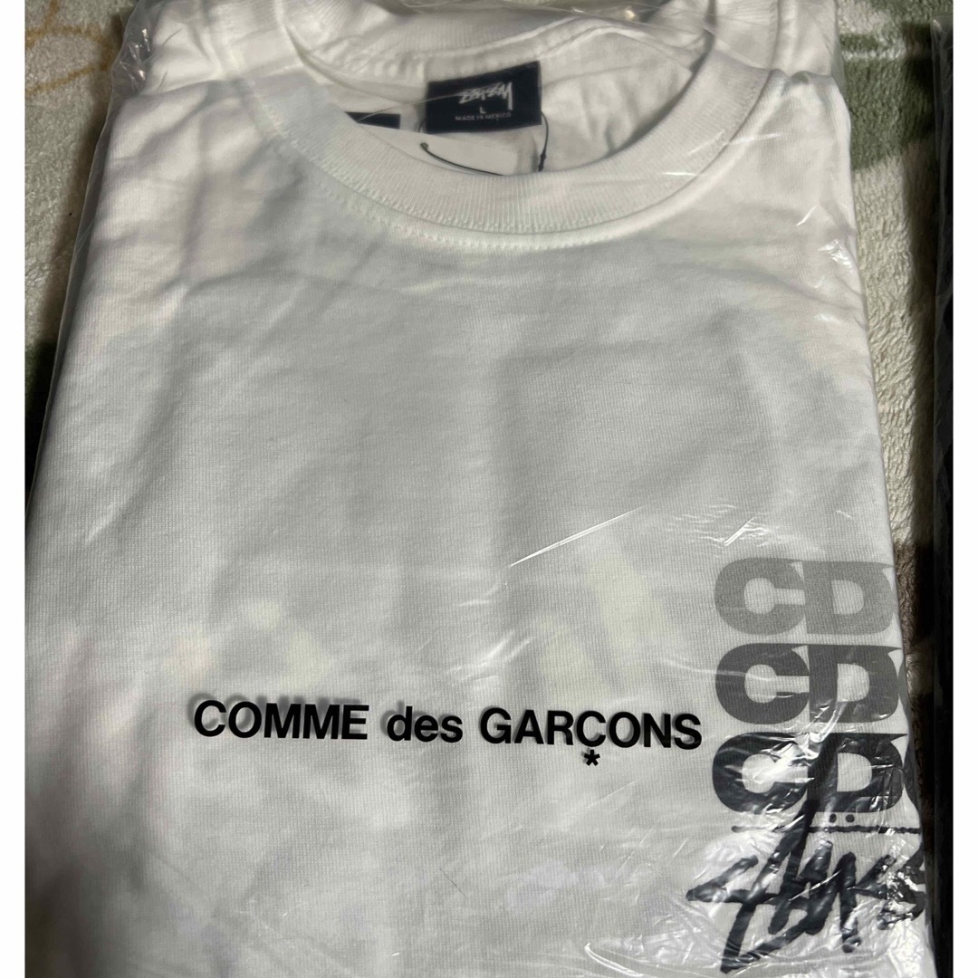 COMME des GARCONS(コムデギャルソン)のStussy CDG Dot LS Tee "White" メンズのトップス(Tシャツ/カットソー(七分/長袖))の商品写真