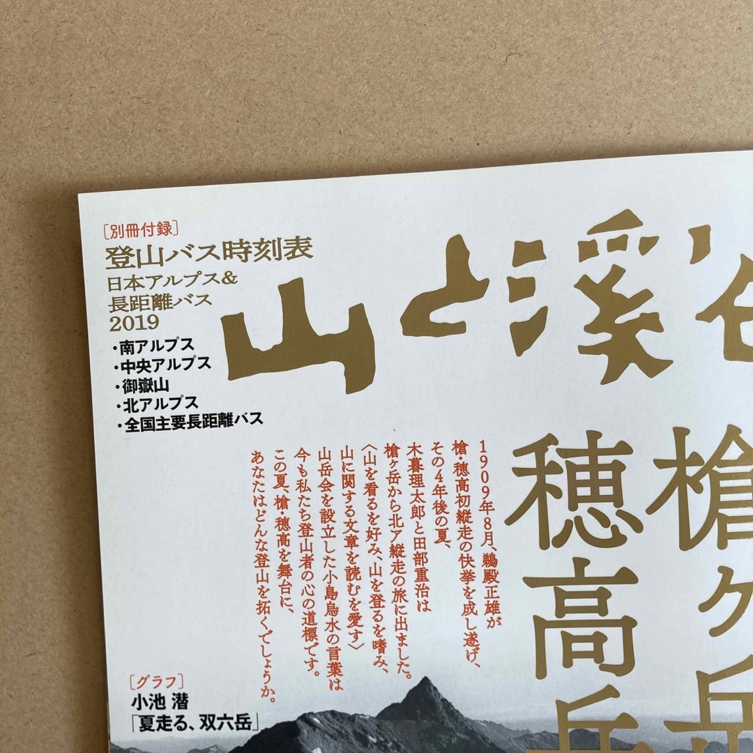 山と渓谷 2019年 07月号 [雑誌] エンタメ/ホビーの雑誌(趣味/スポーツ)の商品写真