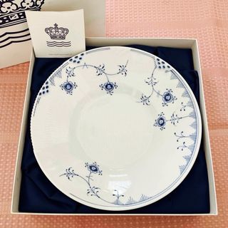 ロイヤルコペンハーゲン(ROYAL COPENHAGEN)のロイヤルコペンハーゲン ブルー エレメンツ ディーププレート 深皿 箱入り(陶芸)