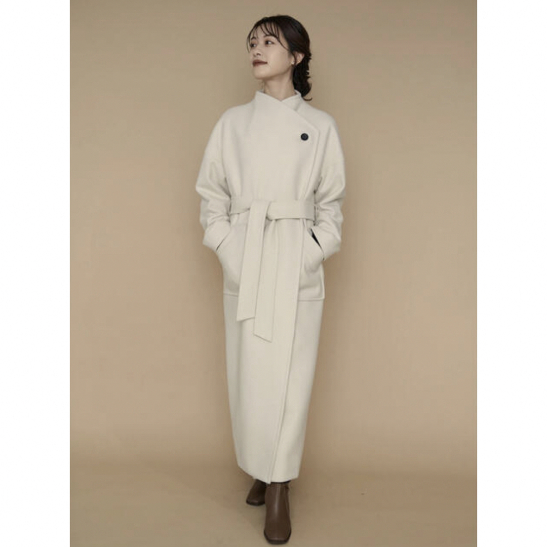 AKTE ボアコート ロング ファー アイボリー HYKE ハイク AKTE ボアコート ロング ファー アイボリー HYKE ハイク