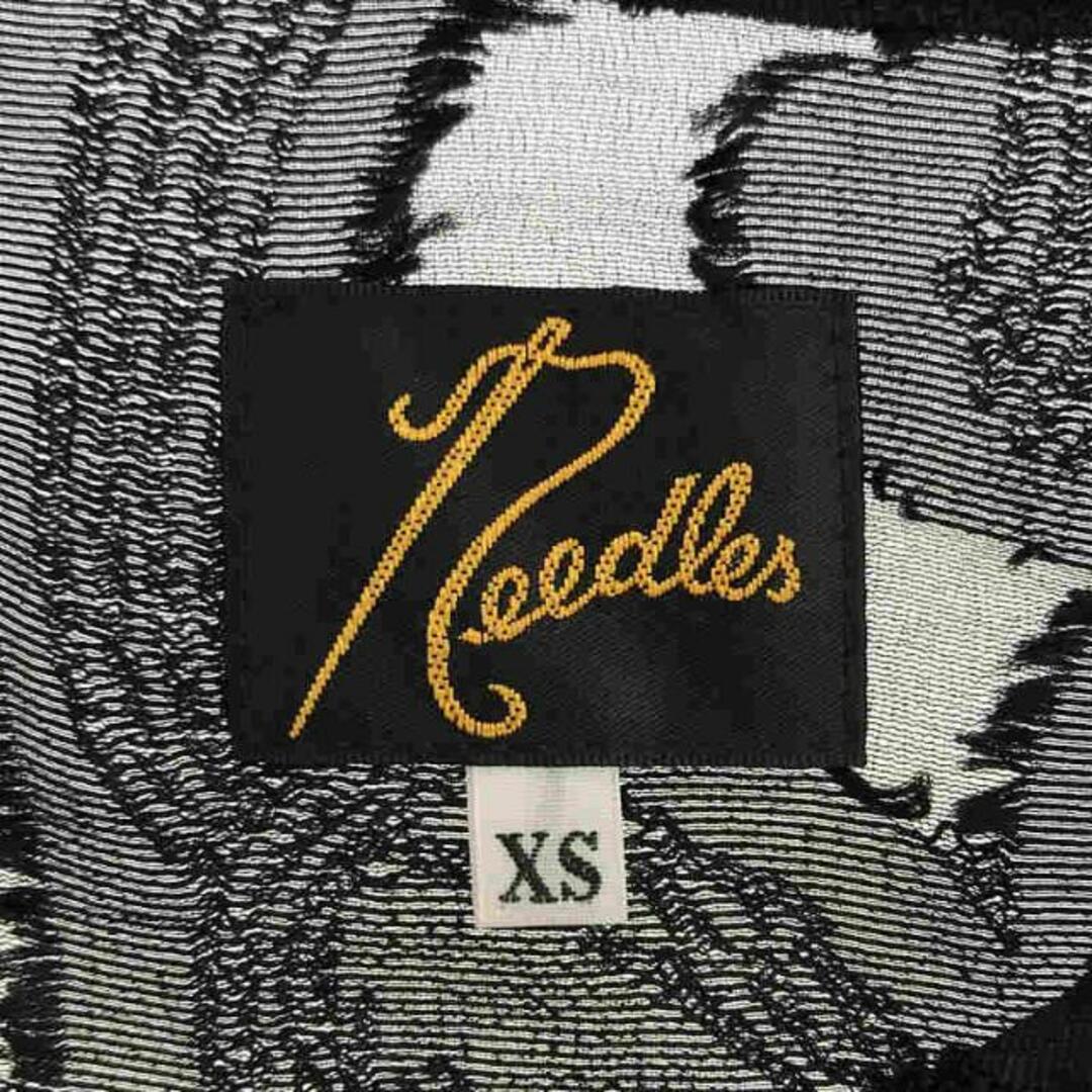 Needles(ニードルス)の【美品】  Needles / ニードルス | 総柄リーブ ブラウス | XS | ブラック | レディース レディースのトップス(シャツ/ブラウス(半袖/袖なし))の商品写真