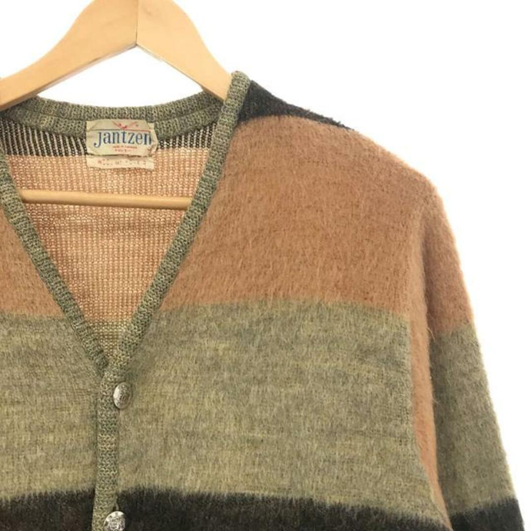 VINTAGE / ヴィンテージ古着 | 60s Jantzen メタルボタン ボーダー ニットカーディガン | M | マルチカラー | メンズ メンズのトップス(カーディガン)の商品写真