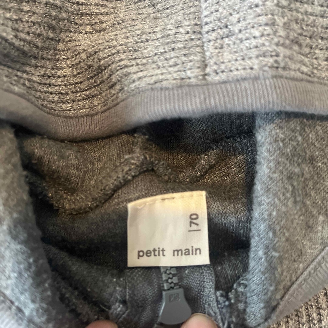 petit main(プティマイン)のパーカー キッズ/ベビー/マタニティのベビー服(~85cm)(ジャケット/コート)の商品写真