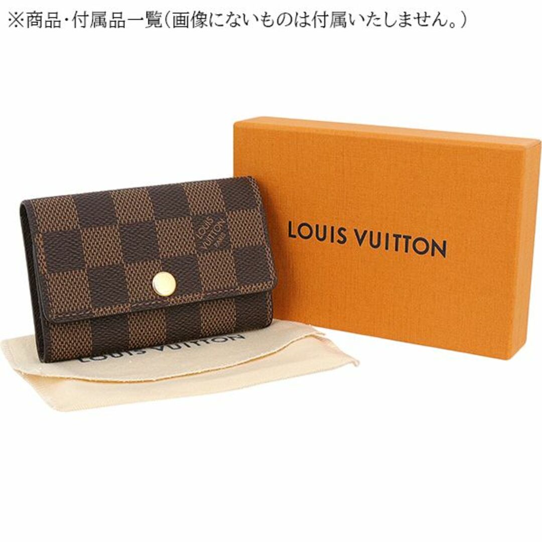 LOUIS VUITTON(ルイヴィトン)のルイヴィトン キーケース 6連キーケース ミュルティクレ6 ダミエ エベヌ ブラウン N62630 メンズ レディース 新品 h-a403e レディースのファッション小物(キーケース)の商品写真