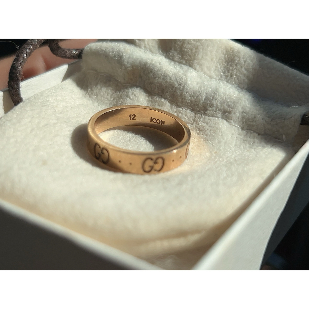 Gucci(グッチ)のGUCCI グッチ　アイコンリング　ゴールド　12号 レディースのアクセサリー(リング(指輪))の商品写真