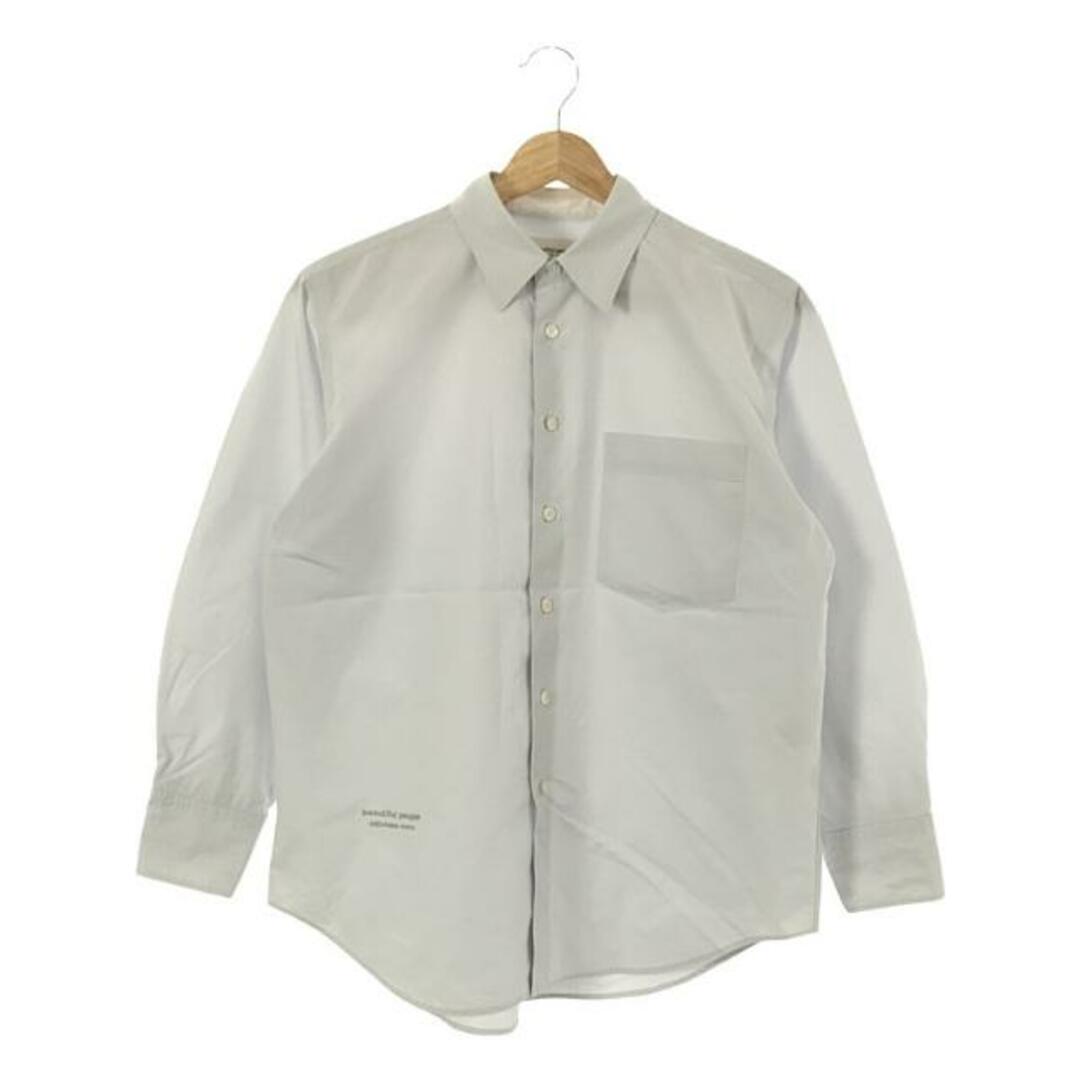 beautiful people(ビューティフルピープル)のbeautiful people / ビューティフルピープル | Turpan cotton poplin THE /a regular shirt シャツ | 150 | ブルーホワイト | レディース レディースのトップス(シャツ/ブラウス(長袖/七分))の商品写真