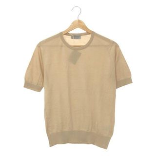 ジョンスメドレー(JOHN SMEDLEY)の【美品】  JOHN SMEDLEY / ジョンスメドレー | NELL SWEATER RN SS SEA ISLAND COTTON / シーアイランドコットン サマー ニット | S | ALMOND | レディース(ニット/セーター)