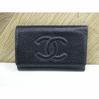 シャネル(CHANEL)のK静008/ CHANEL キーケース 6連 キャビアスキン ココマーク(キーケース)