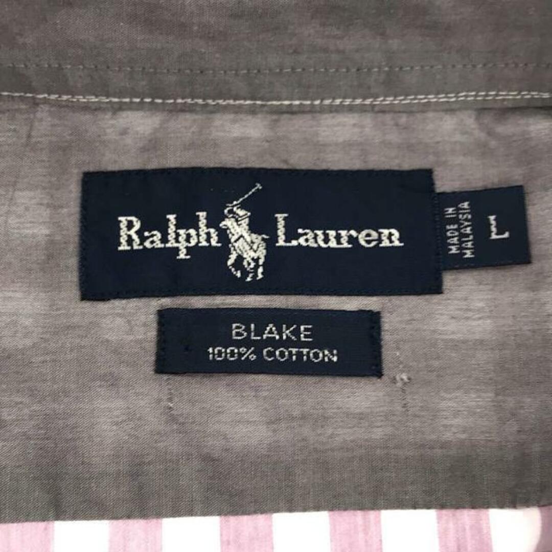 Ralph Lauren(ラルフローレン)の【美品】  RALPH LAUREN / ラルフローレン | コットン チェック オーバーシャツ | L | パープル系 | メンズ メンズのトップス(Tシャツ/カットソー(七分/長袖))の商品写真