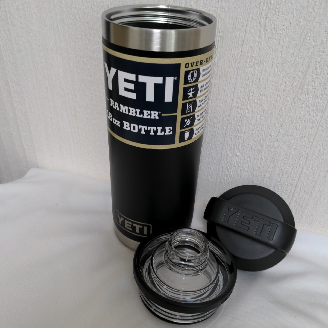 YETI(イエティ)のイエティ ランブラー 18oz ホットショット タンブラー ボトル ブラック スポーツ/アウトドアのアウトドア(その他)の商品写真